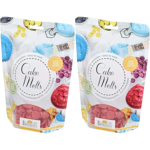 RBV Birkmann, 504172, Cake Melts, rot, 250 g Beutel (Packung mit 2) von RBV Birkmann