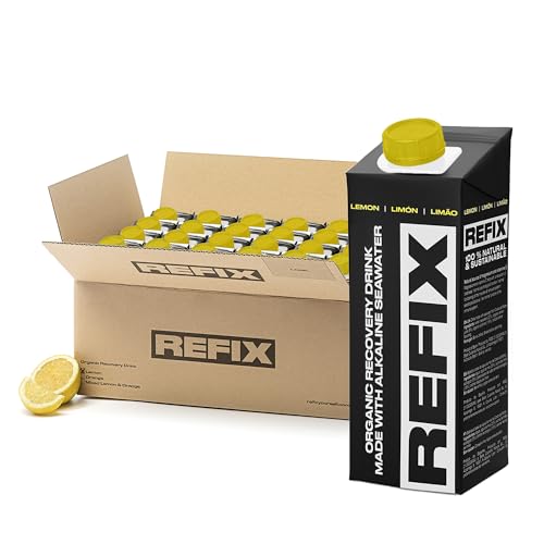 REFIX Zitrone 24 Tetrapak - Organic Recovery Drink von REFIX