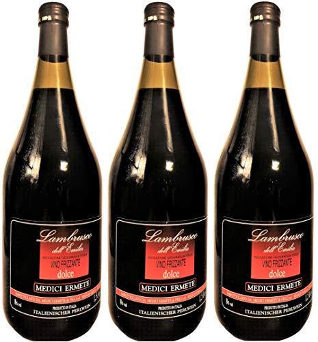 Medici Lambrusco del Emilia Dolce IGT Magnumflasche (3 x 1,5-Liter) von Kaxilu