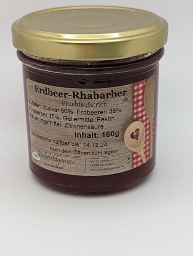 REGIONALA24 - Erdbeer-Rhabarber Fruchtaufstrich Handmade manufaktur von REGIONALA