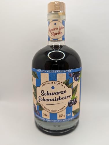 REGIONALA24 - Fruchtiger Spritz Shot Tonic schwarze Johannisbeere 500ml - 15% vol. Manufaktur von REGIONALA