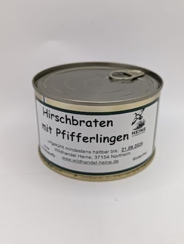 REGIONALA24 - Hirschbraten mit Pfifferlingen 400g Gericht Handmade Manufaktur von REGIONALA