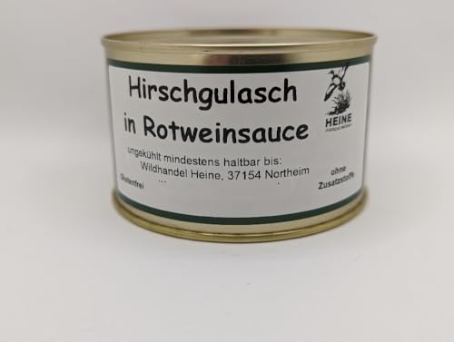 REGIONALA24 - Hirschgulasch in Rotweinsauce Handmade Manufaktur Hirsch Gulasch Wildgericht von REGIONALA