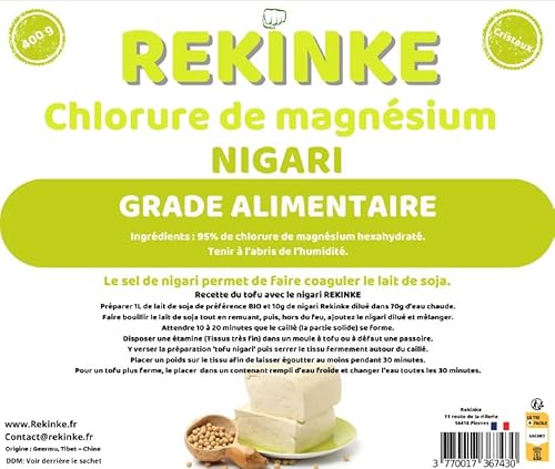 Nigari Magnesiumchlorid Lebensmittelqualität 400g REKINKE von REKINKE