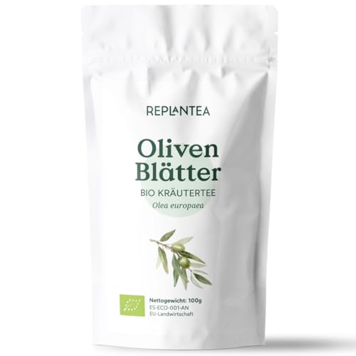 BIO Olivenblätter-Tee lose 100g | Olivenblatt aus biologischem Anbau in Italien | Olivenblättertee, Oliventee REPLANTEA von REPLANTEA Cuidamos tu Naturaleza