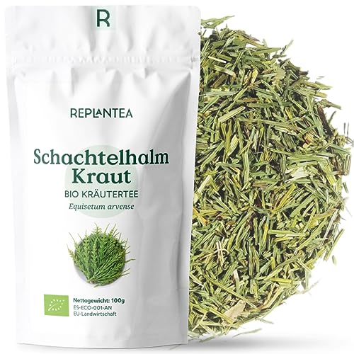 BIO Schachtelhalmtee 100g (50 Tassen) | Schachtelhalmkraut, Ackerschachtelhalm getrocknet und geschnitten REPLANTEA von REPLANTEA Cuidamos tu Naturaleza