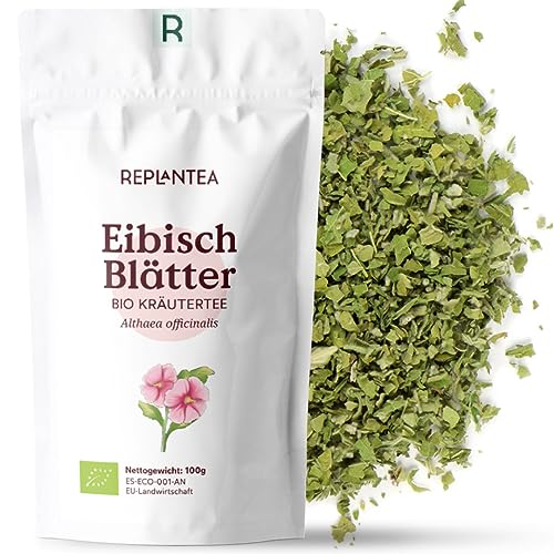 Eibisch-Blätter BIO 100g | Eibischblättertee Lose getrocknet und geschnitten | Marshmallow Eibisch Tee REPLANTEA von REPLANTEA Cuidamos tu Naturaleza