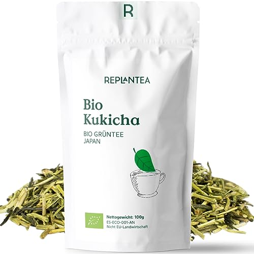 Kukicha Tee BIO 100g (50 Tassen) | Japanischer Grüner Tee aus beste Qualität REPLANTEA von REPLANTEA Cuidamos tu Naturaleza