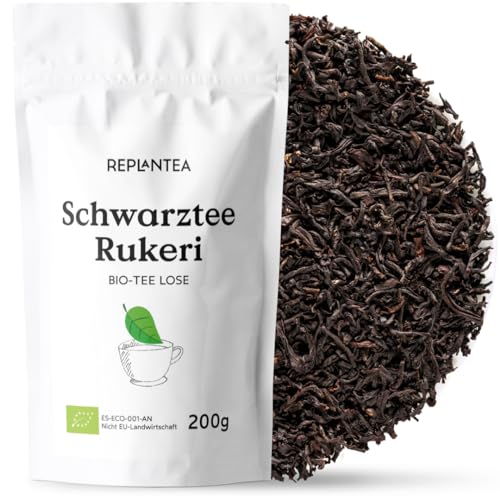 Schwarzer Tee Lose BIO 200g (100 Tassen) | Schwarztee Lose Bio Rukeri aus Ruanda | Hochwertiger Bio Schwarztee REPLANTEA von REPLANTEA Cuidamos tu Naturaleza