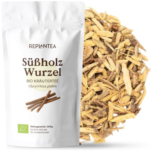 Süßholzwurzel Tee Bio 200g | Süßholzwurzeltee geschnitten | Süßholz Tee 100% natürlich aus Biologischem Anbau REPLANTEA von REPLANTEA Cuidamos tu Naturaleza