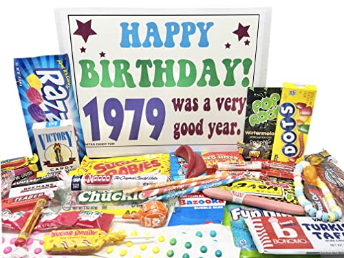 RETRO CANDY YUM ~ 1979 45th Birthday Gift Assortment from Childhood for 45 Year Old Man or Woman Born 1979 von RETRO CANDY YUM