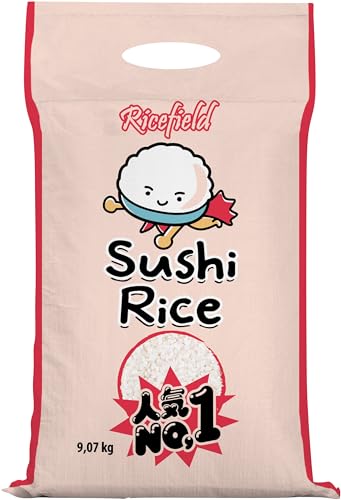 RICEFIELD Sushi Reis, Rundkorn, Japonica - 1 x 9,07 kg von RICEFIELD