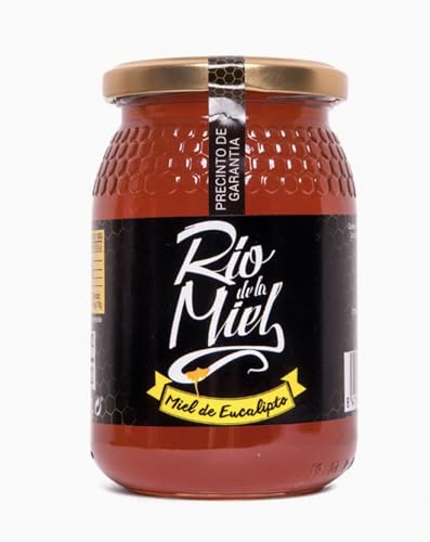 Eukalyptushonig 100 % Spanisch (500 g). Reiner Bienenhonig. 100 % natürlicher Bienenhonig. Selbst angebautes Kunsthandwerksprodukt. Holziges Aroma. Ziemlich cremige Textur. Honig aus Spanien. von RIO DE LA MIEL