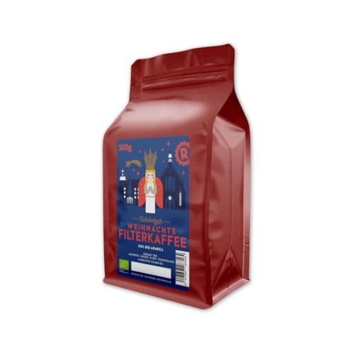 RÖSTTROMMEL Weihnachten Spezial - BIO-KAFFEE, Ganze-Kaffee-Bohnen 500g, 100% Arabica, Röstung 4/10, Geschmack: Überraschung, nachhaltiger Spitzenkaffee, Premium Kaffee, (DE-ÖKO-001) von ROESTTROMMEL KAFFEERÖSTEREI