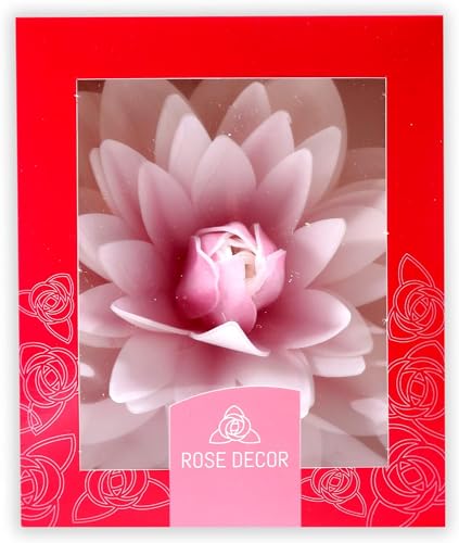 Bella Decor Essbare Blumen Rosa Dahlie 1 Stück Tortendeko Blüten Für Torte Aus Oblate Deko Für Kuchen Muffins Dessert von ROSEDECOR