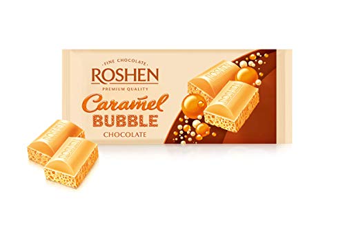 Roshen Caramel White Bubble Chocolate, 80 g von ROSHEN