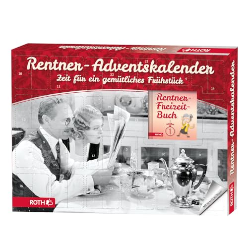 ROTH Rentner Adventskalender zum Frühstück 2023 mit 24 Leckereien und Buch für Frühstück und Genuss - früh am Morgen für Senioren in jedem Alter im Advent von ROTH