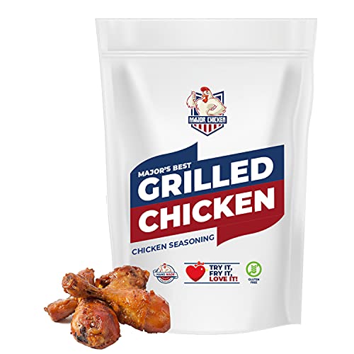 Major-Chicken - BEST GRILLED CHICKEN Gewürzpanade/Hähnchen Marinade 140g - Für goldbraunes, knuspriges und toll gewürztes ganzes Hähnchen wie vom Hähnchenwagen ganz ohne frittieren! von ROYAL SPICE