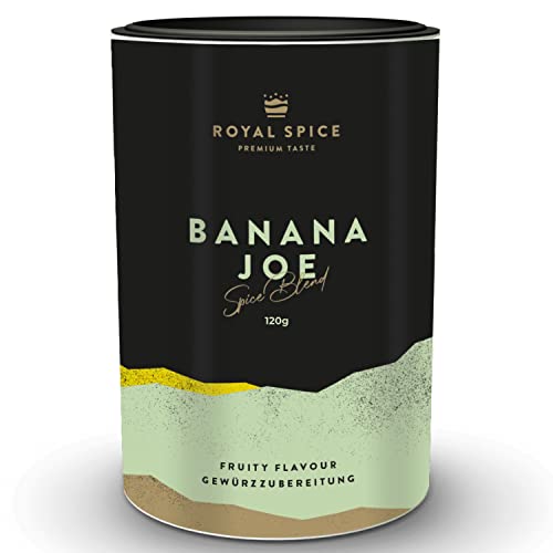 Royal Spice Banana Joe 120g - Intensiver Bananengeschmack & Perfekter Crunch dank knuspriger Bananenstückchen - Ideal für Curries, Schwein, Huhn, Pute, vegane Bowls & exotische Gerichte von ROYAL SPICE