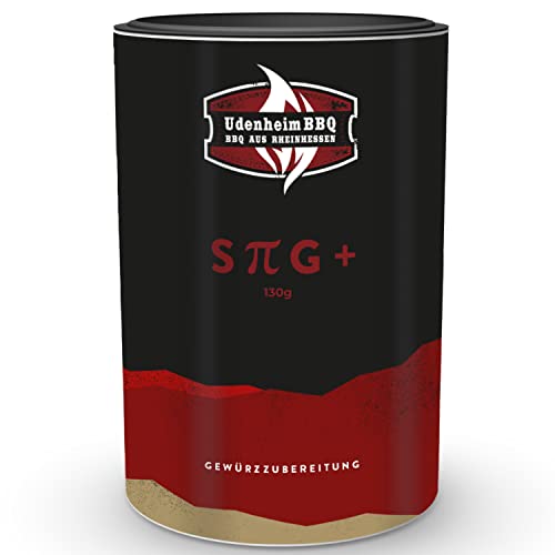 Royal Spice SPG+ Udenheim BBQ Gewürz 130g - Würzig intensiver BBQ Rub - Mittelgrobes Meersalz, grobe Pfeffermischung & herzhafter Knoblauch als BBQ Gewürzmischung für Beef, Wild & BBQ Gerichte von ROYAL SPICE