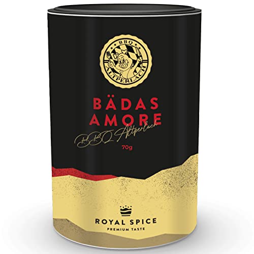 Royal Spice x BBQ Altperlach - Bädas Amore 70g Allrounder Gewürzmischung für Fisch, Meeresfrüchte & Gemüse - Mediterran fruchtig lecker ohne Schärfe - Wie in Bella Italia - Fisch Gewürz italienisch von ROYAL SPICE