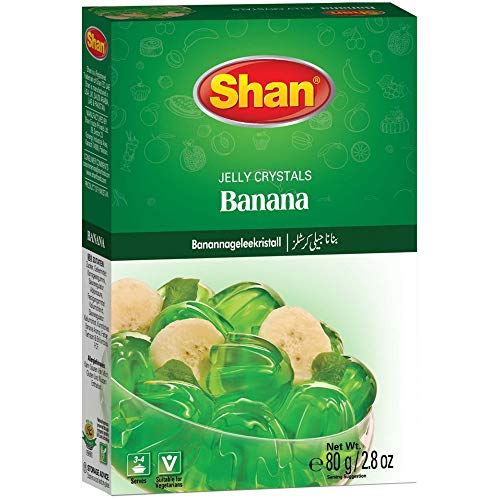 Shan - Bananen Glee 80gr Backmischung für Bananen-Wackelpudding Götterspeise von ROYALE