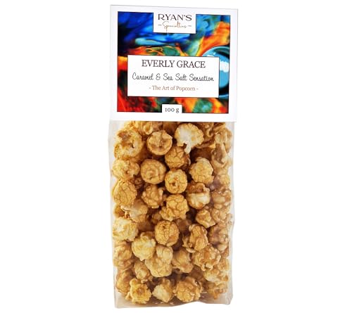 Everly Grace Popcorn, 100g Caramel & Sea Salt Sensation von Ryan's Specialties, Made in Germany von RYAN'S Specialties