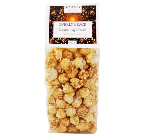 Everly Grace Gourmet-Popcorn - Cinnamon Apple Crunch von Ryan's Specialties (100 g) - Aromatisches Popcorn mit Bratapfel-Karamell-Überzug - Plant-Based von RYAN'S Specialties
