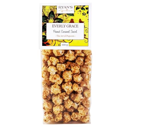 Everly Grace Popcorn, 100g Peanut Caramel Swirl von Ryan's Specialties, Made in Germany von RYAN'S Specialties