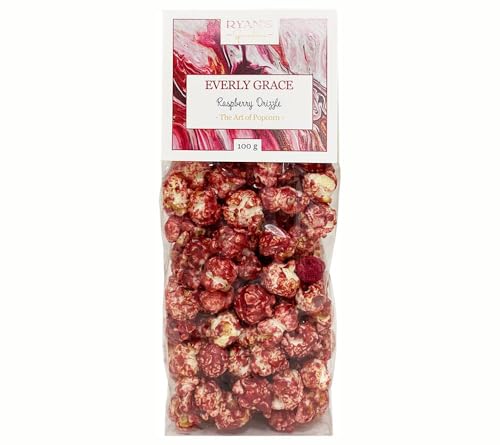Everly Grace Popcorn, 100g Raspberry Drizzle von Ryan's Specialties, Made in Germany von RYAN'S Specialties