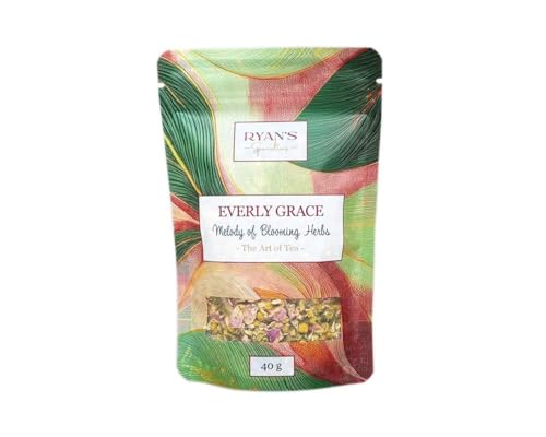 Everly Grace Melody of Blooming Herbs – Bio-Kräutertee ohne Koffein, 40 g – Mit Fenchel, Kamille, Krauseminze und Rosenblüten – Handgefertigt in kleinen Chargen in Augsburg von RYAN'S Specialties