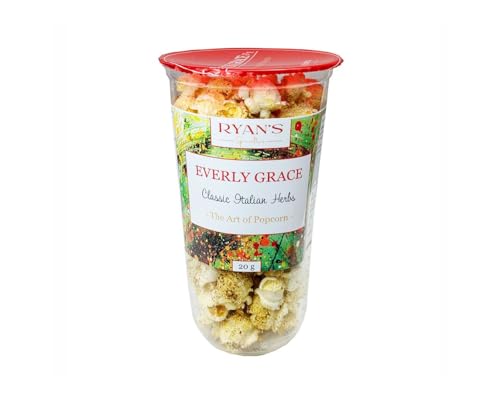 Everly Grace Popcorn, 20g Classic Italian Herbs von Ryan's Specialties, im praktischen Popcorn-Becher, Made in Germany von RYAN'S Specialties