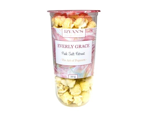 Everly Grace Popcorn, 20g Pink Salt Retreat von Ryan's Specialties, im praktischen Popcorn-Becher, Made in Germany von RYAN'S Specialties