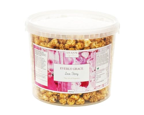 Everly Grace Popcorn, 600g Love Story von Ryan's Specialties, im 5L Popcorn-Eimer, Made in Germany von RYAN'S Specialties