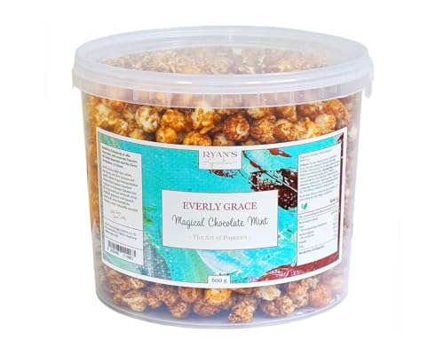 Everly Grace Popcorn, 600g Magical Chocolate Mint von Ryan's Specialties, im 5L Popcorn-Eimer, Made in Germany von RYAN'S Specialties