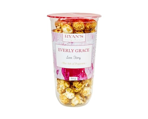 Everly Grace Popcorn, 60g Love Story von Ryan's Specialties, im praktischen Popcorn-Becher, Made in Germany von RYAN'S Specialties