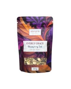 Everly Grace Tee Blessing to my Soul – Bio Kräutertee mit Ayurveda-Gewürzen, 100 g – Lose Mischung, koffeinfrei, vegan – Wärmender Wohlfühltee für Entspannung und innere Balance von RYAN'S Specialties