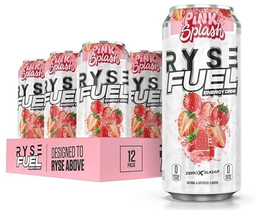 Fuel Energy Drink, Pink Splash - 12 x 473 ml. von RYSE Up Supplements