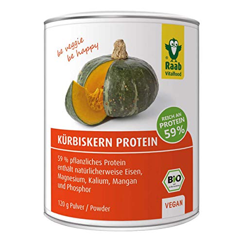 Raab Vitalfood - Bio Kürbiskern Protein Pulver - 120 g - 6er Pack von Raab Vitalfood