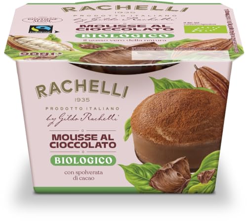 Raffiniertes Schoko Mousse im Einzelbecher, aus Italien 6 x 90 gr von Rachelli