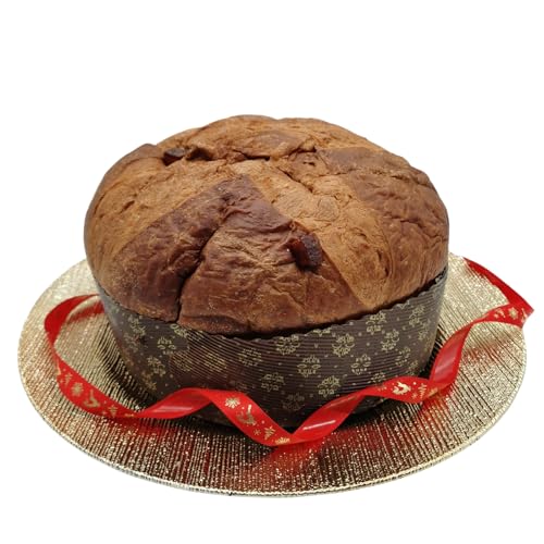 RACILIA Artisan Panettone mit sizilianischen Orangenschalen und Schokoladenstückchen | Langsames Aufgehen 36 Stunden mit Mutterhefe und natürlichen Zutaten | 1kg von Racilia