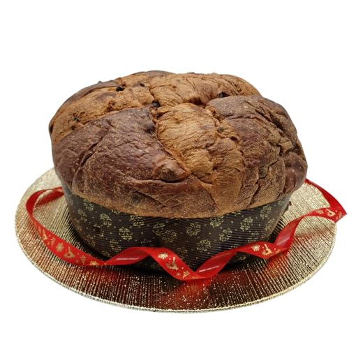 RACILIA Klassischer handwerklicher Panettone mit Sultaninen und sizilianischen kandierten Früchten | Langsames Aufgehen 36 Stunden mit Mutterhefe und natürlichen Zutaten | 1kg von Racilia