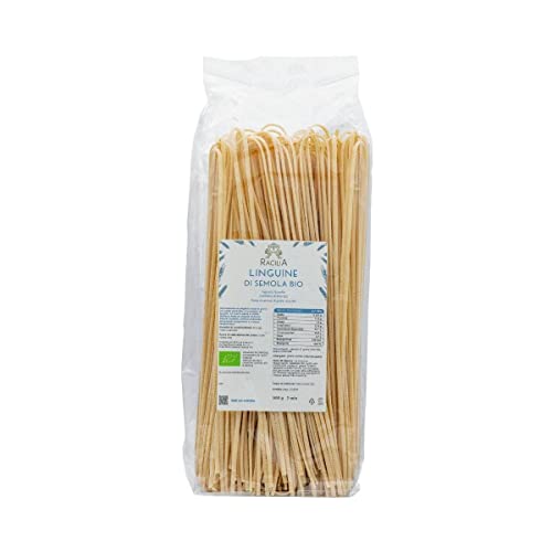 Russello Bio-Grießlinguine - 100% sizilianischer und biologischer Weizen - Ökologische Packung - 500g von Racilia