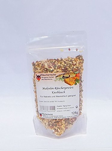 Räucherteufel Makrelen-Räuchergewürz Knoblauch 125g von Räucherteufel