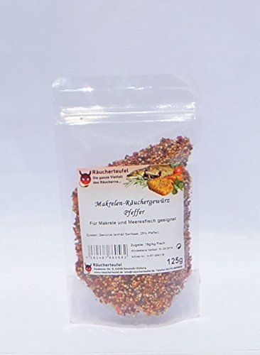 Räucherteufel Makrelen-Räuchergewürz-Pfeffer 125g von Räucherteufel