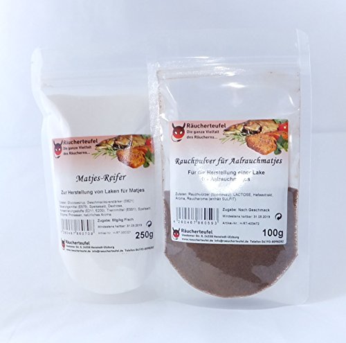 Räucherteufel Matjesreifer inkl. Aalrauch-Pulver 250g / 100g von Räucherteufel