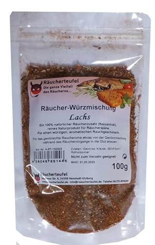 Räucherteufel Räucher-Würzmischung Lachs (Konzentrat) 100g, Räucherzusatz von Räucherteufel