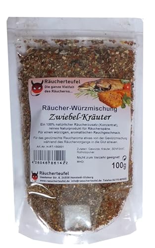 Räucherteufel Räucher-Würzmischung Zwiebel-Kräuter (Konzentrat) 100g, Räucherzusatz von Räucherteufel