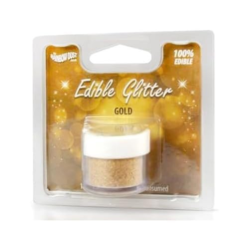 Rainbow Dust Essbarer Glitzer, Gold von Rainbow Dust