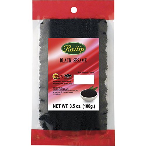 [ 100g ] RAITIP Schwarze Sesamsamen Sesam schwarz / Black Sesame Seeds von Raitip